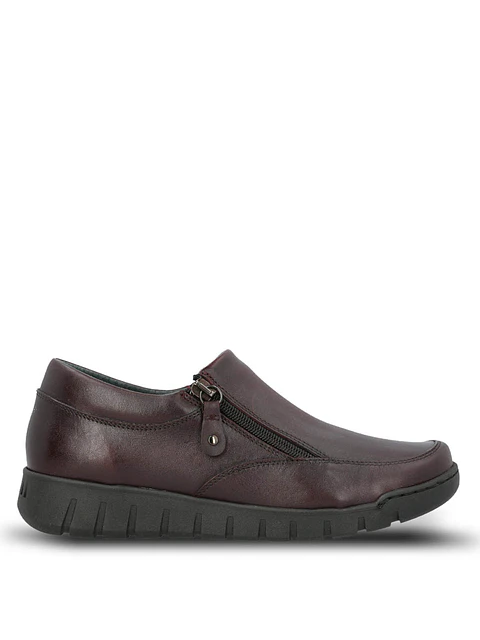 Zapato Cuero Mujer Henry Burdeo