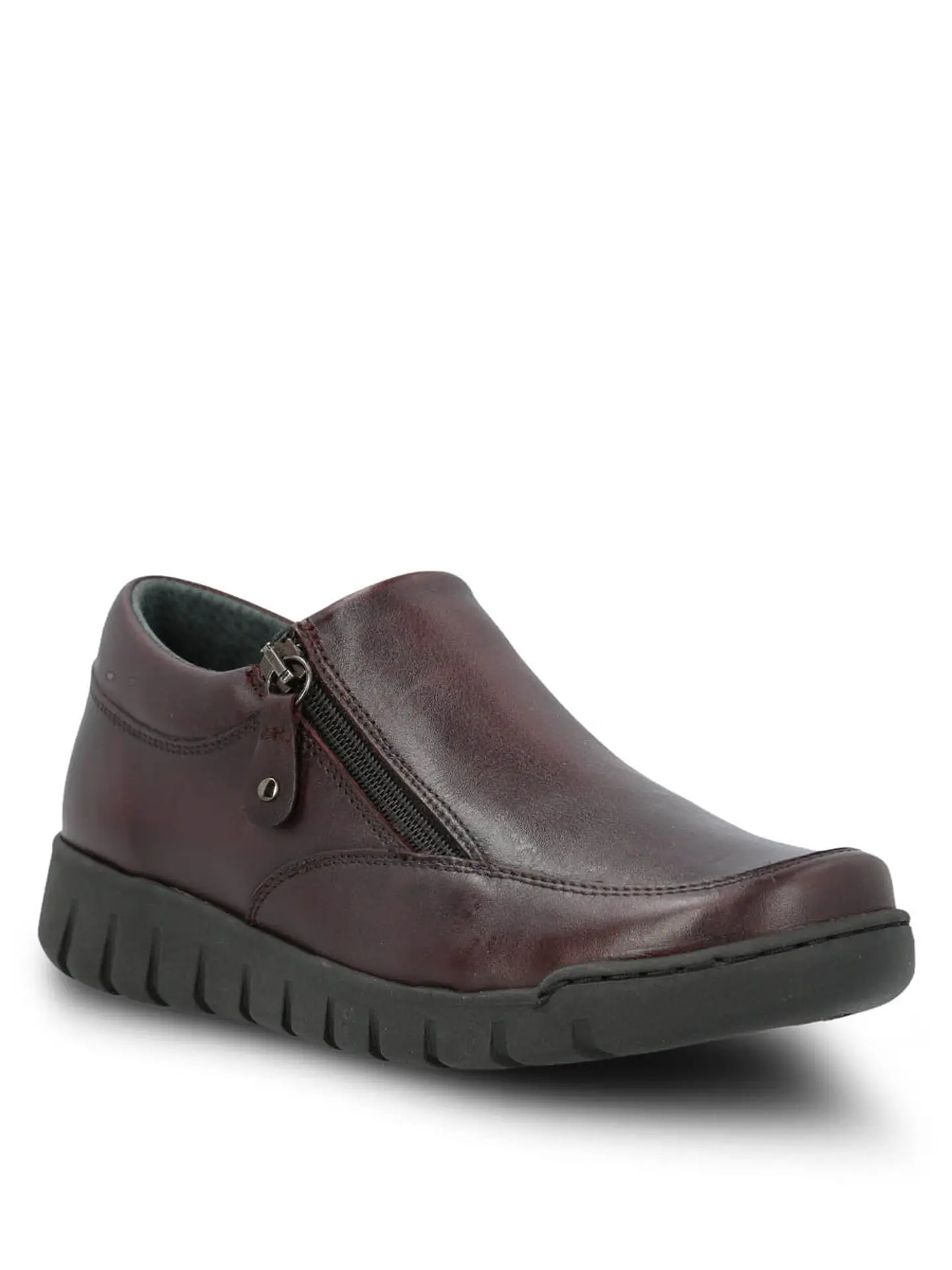 Zapato Cuero Mujer Henry Burdeo 2