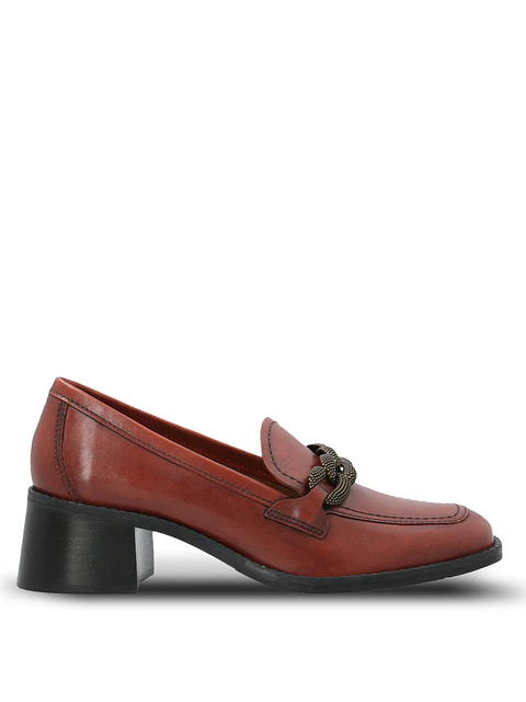 Zapato Cuero Mujer Marcus Café