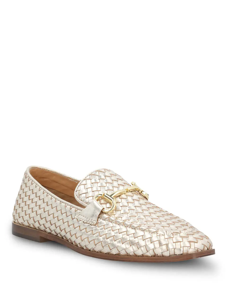 Mocasin Cuero Mujer Feels Metalizado 2