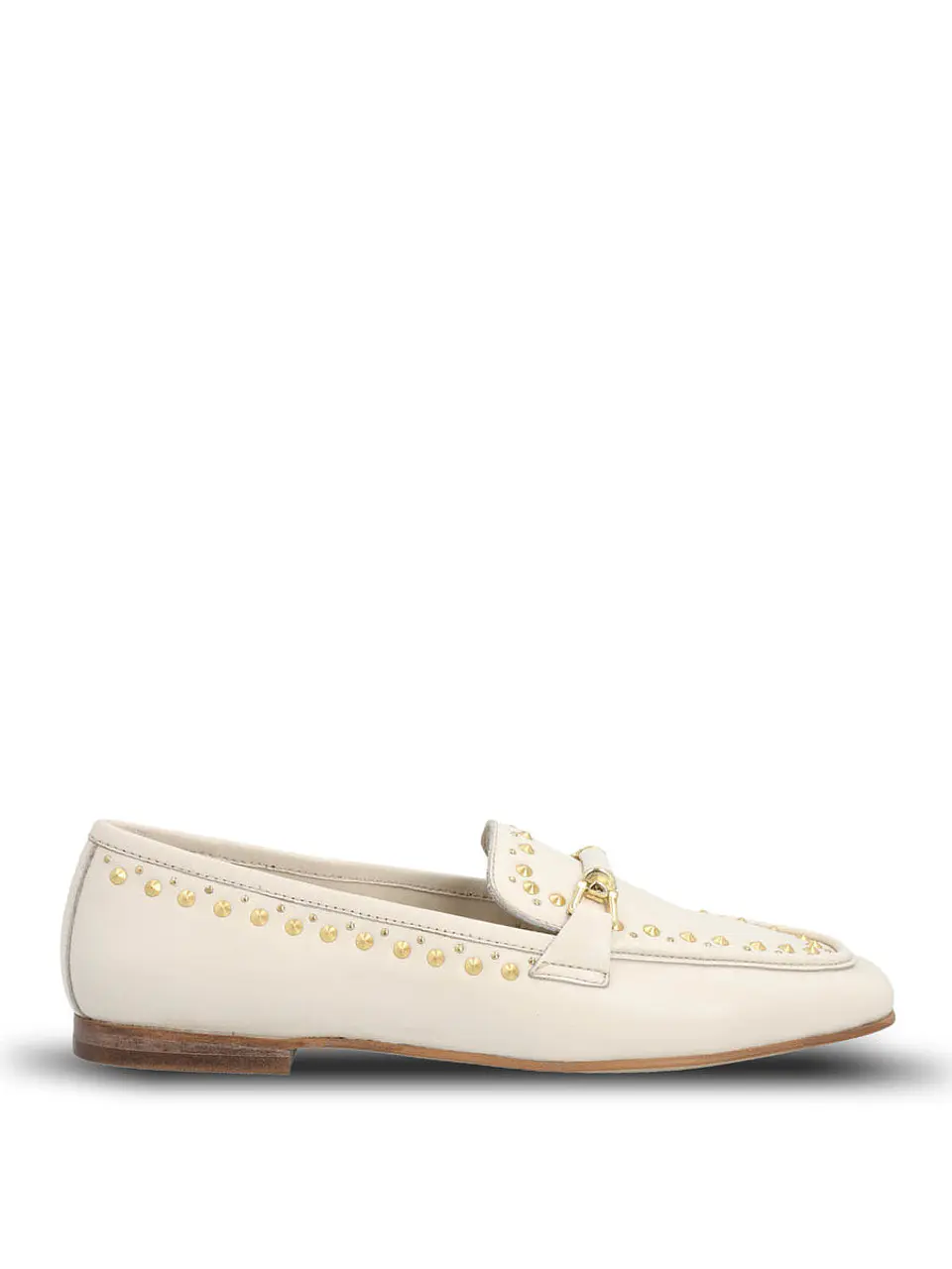 Mocasin Cuero Mujer Golden Days Blanco 1