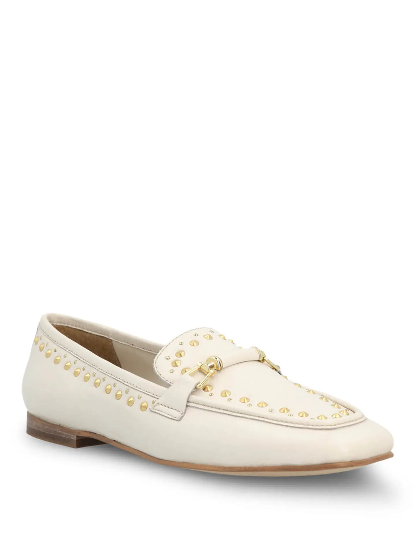 Mocasin Cuero Mujer Golden Days Blanco 2