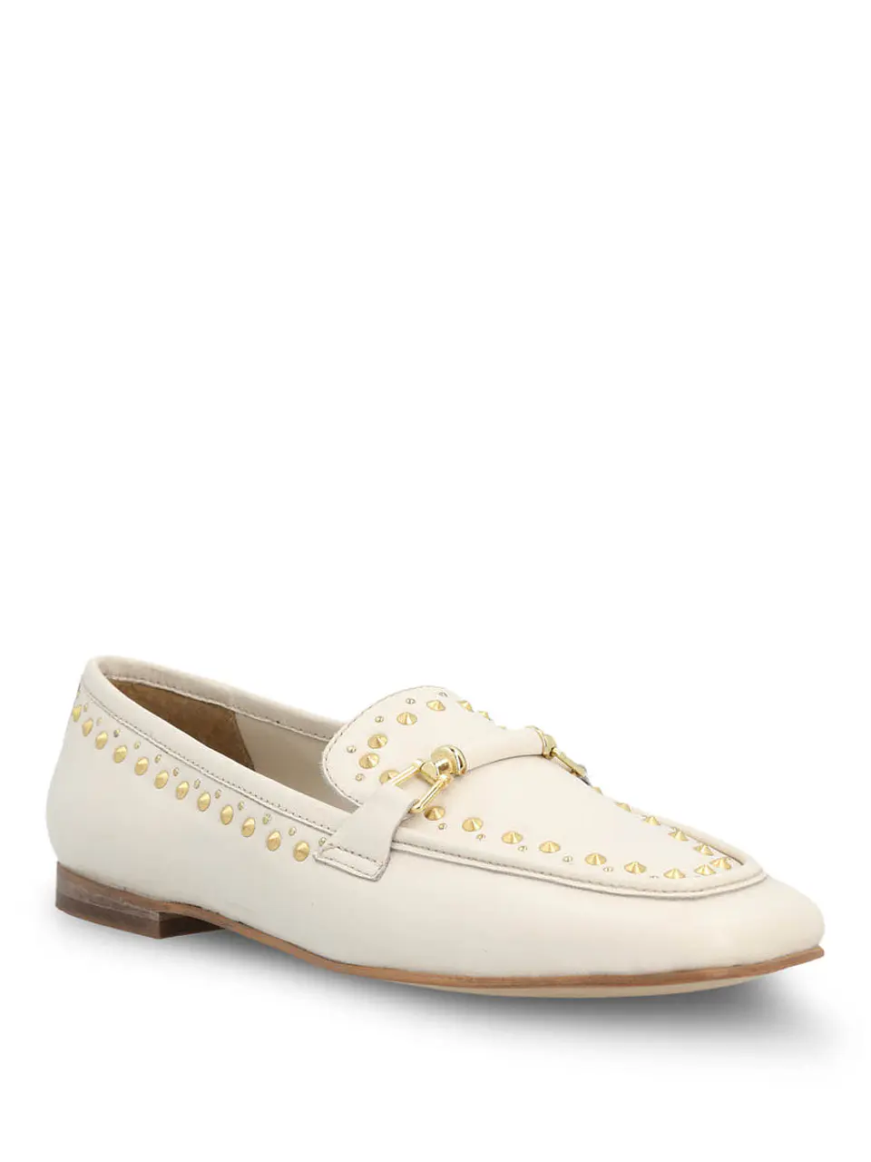 Mocasin Cuero Mujer Golden Days Blanco 2