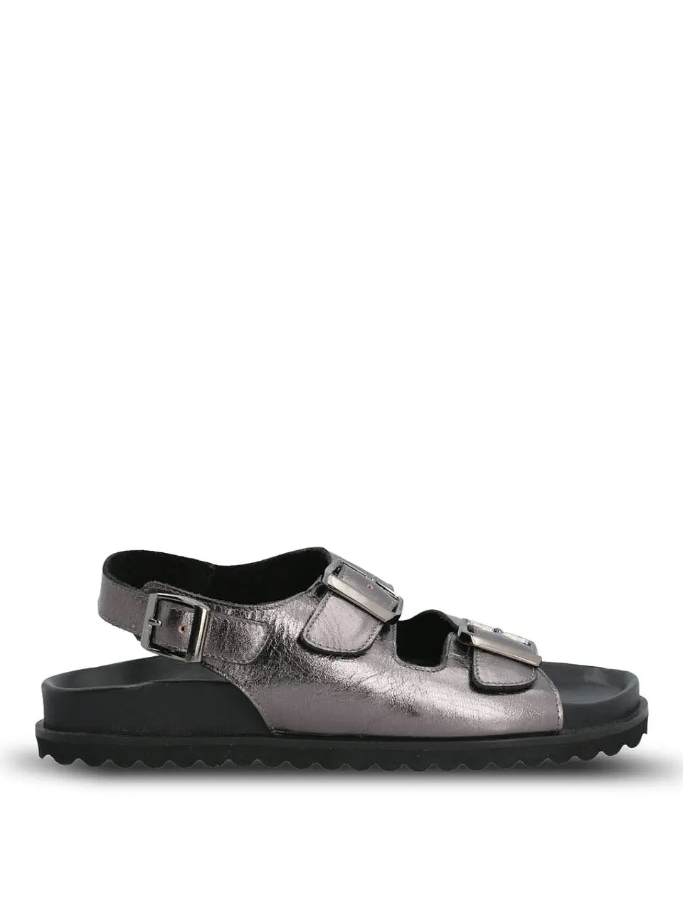 Sandalia Leather Mujer Bandol Metalizada 1