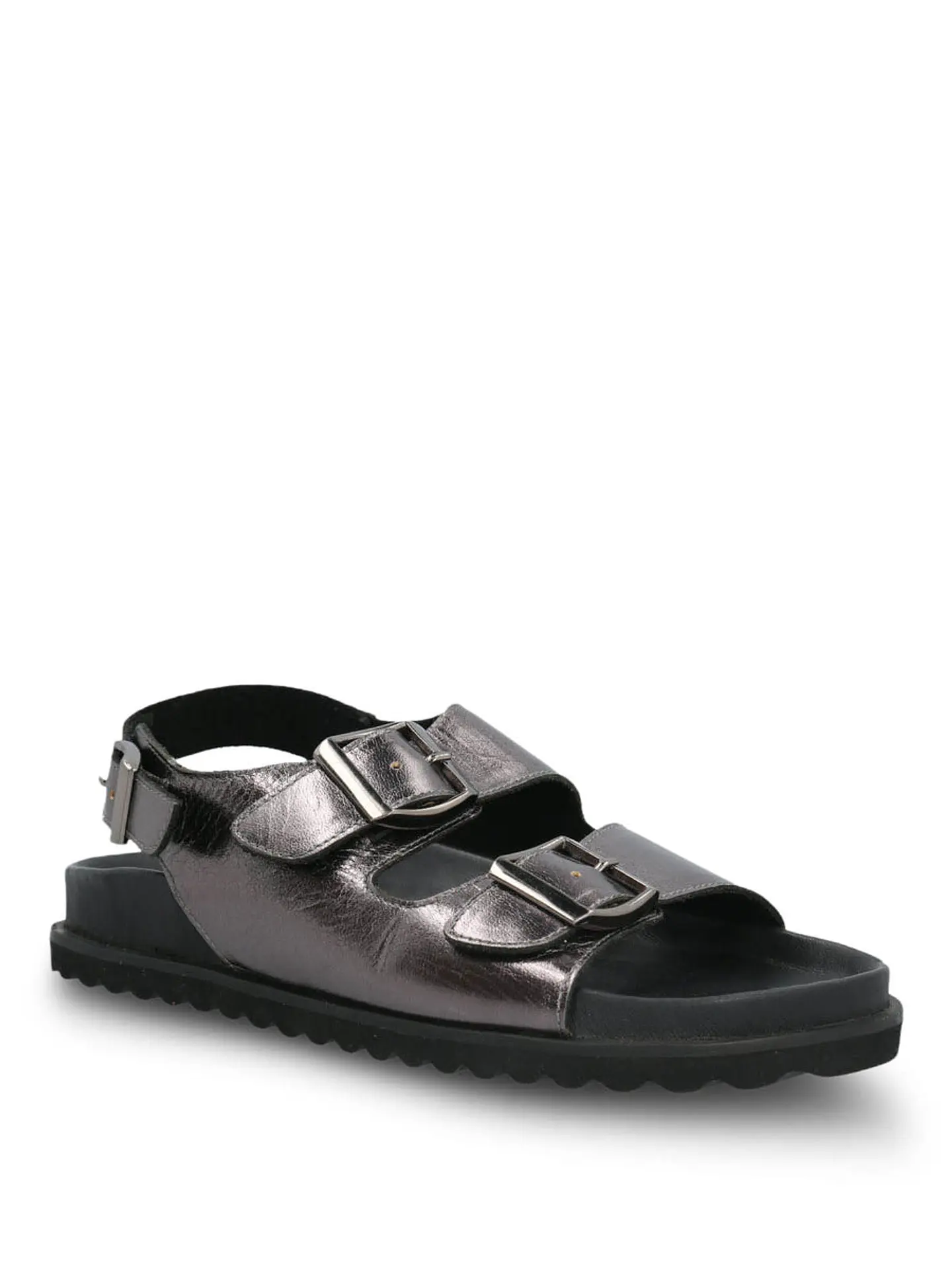 Sandalia Leather Mujer Bandol Metalizada 2