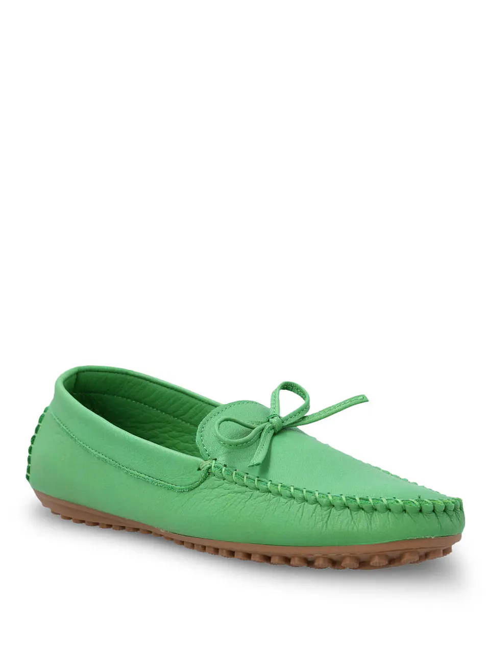 Mocasin Cuero Mujer Tado Verde 2