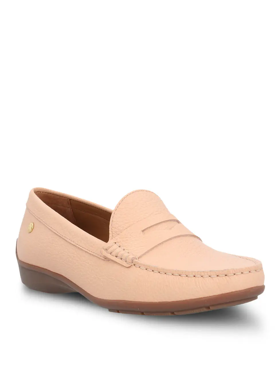 Mocasin Cuero Mujer Natalia Ii Rosado 2