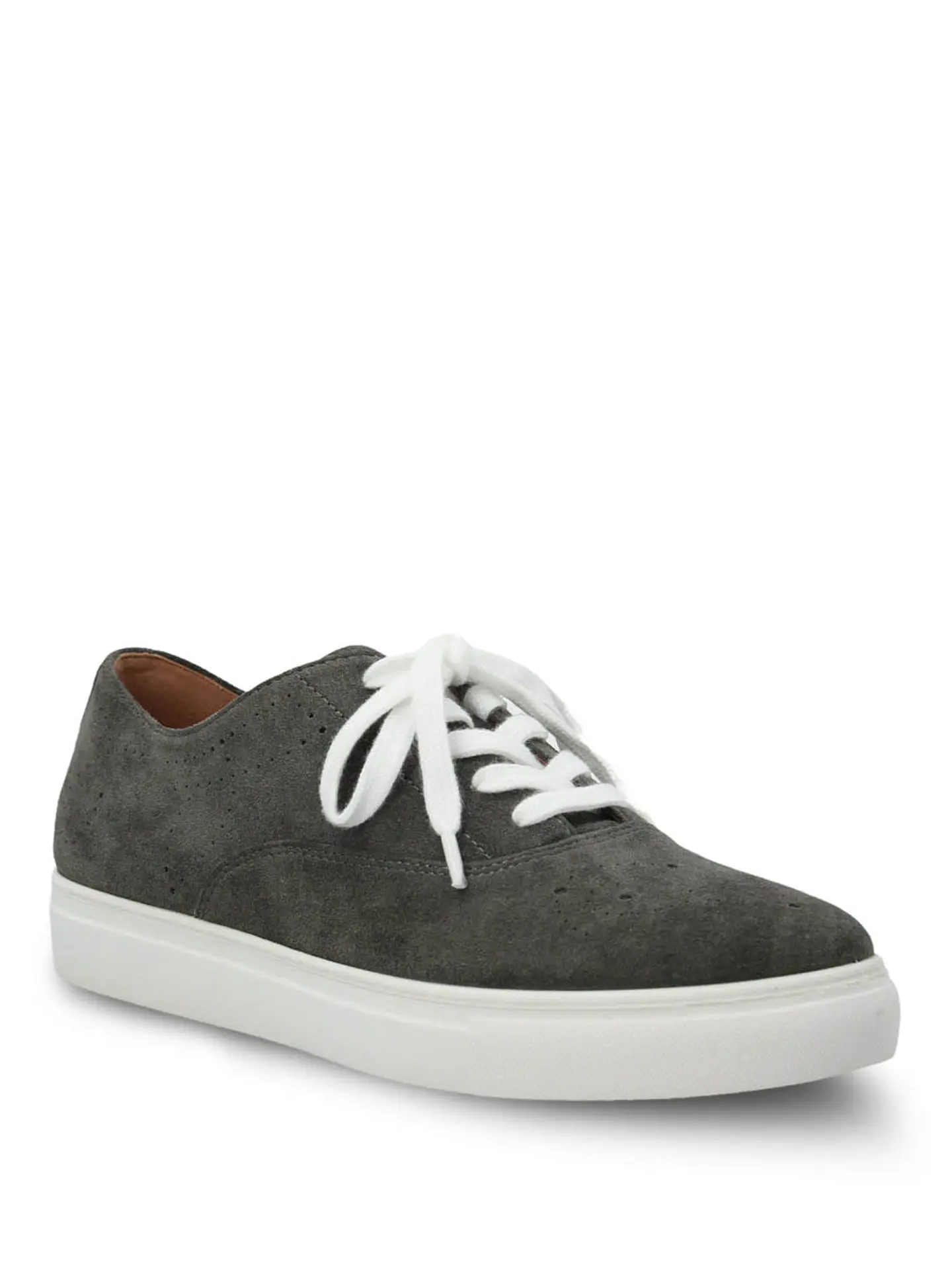 Zapatilla Cuero Mujer Wenx Gris 2