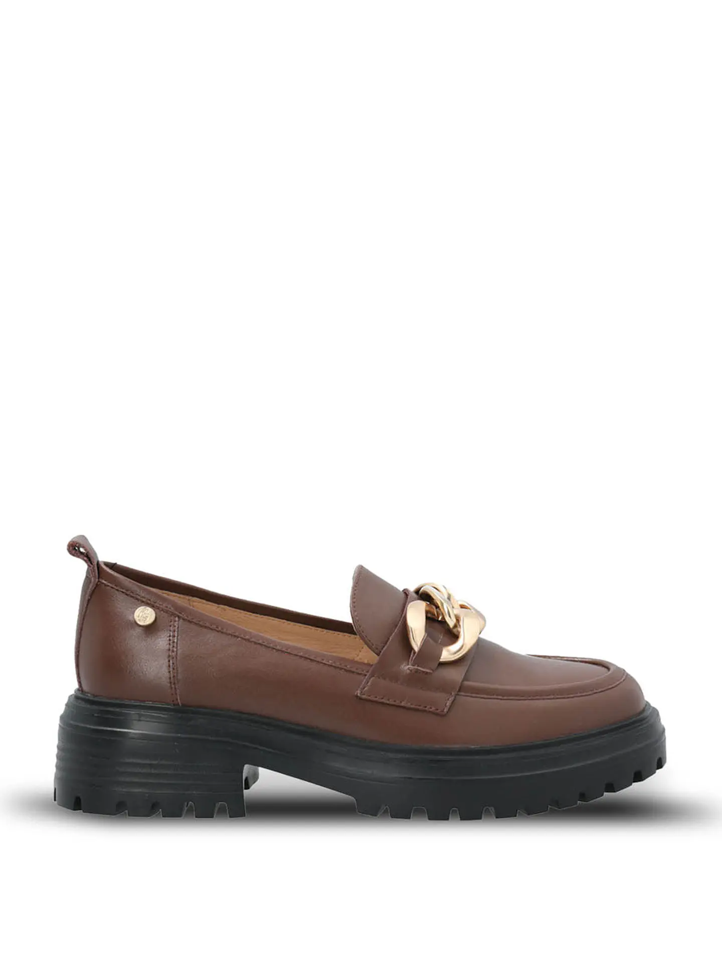 Mocasin Cuero Mujer Leboni Café 1