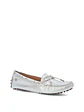 Mocasin Cuero Mujer Ribbon Metalizado - Miniatura 2