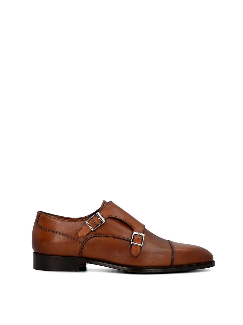 Zapato Italiano Cuero Hombre Macelli Café 1