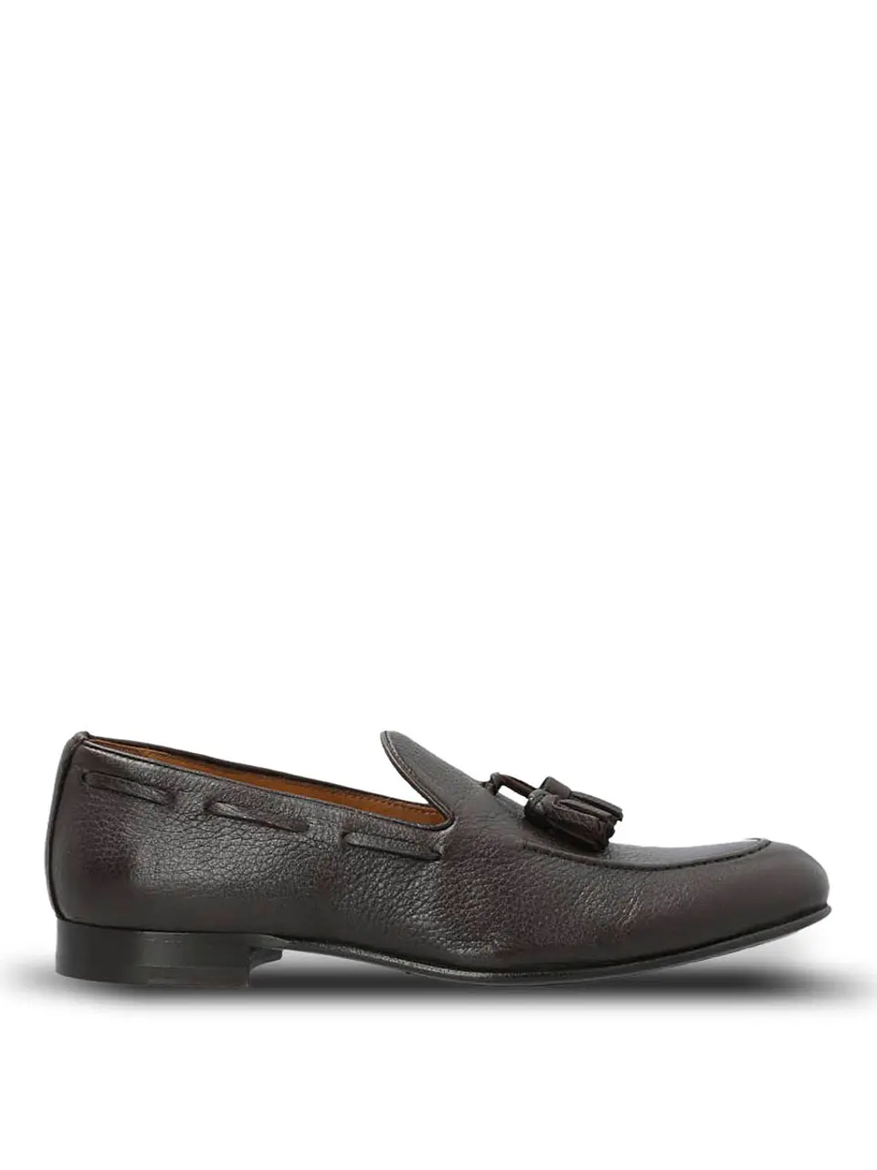 Mocasin Italiano Hombre Cuero Cremona Café 1