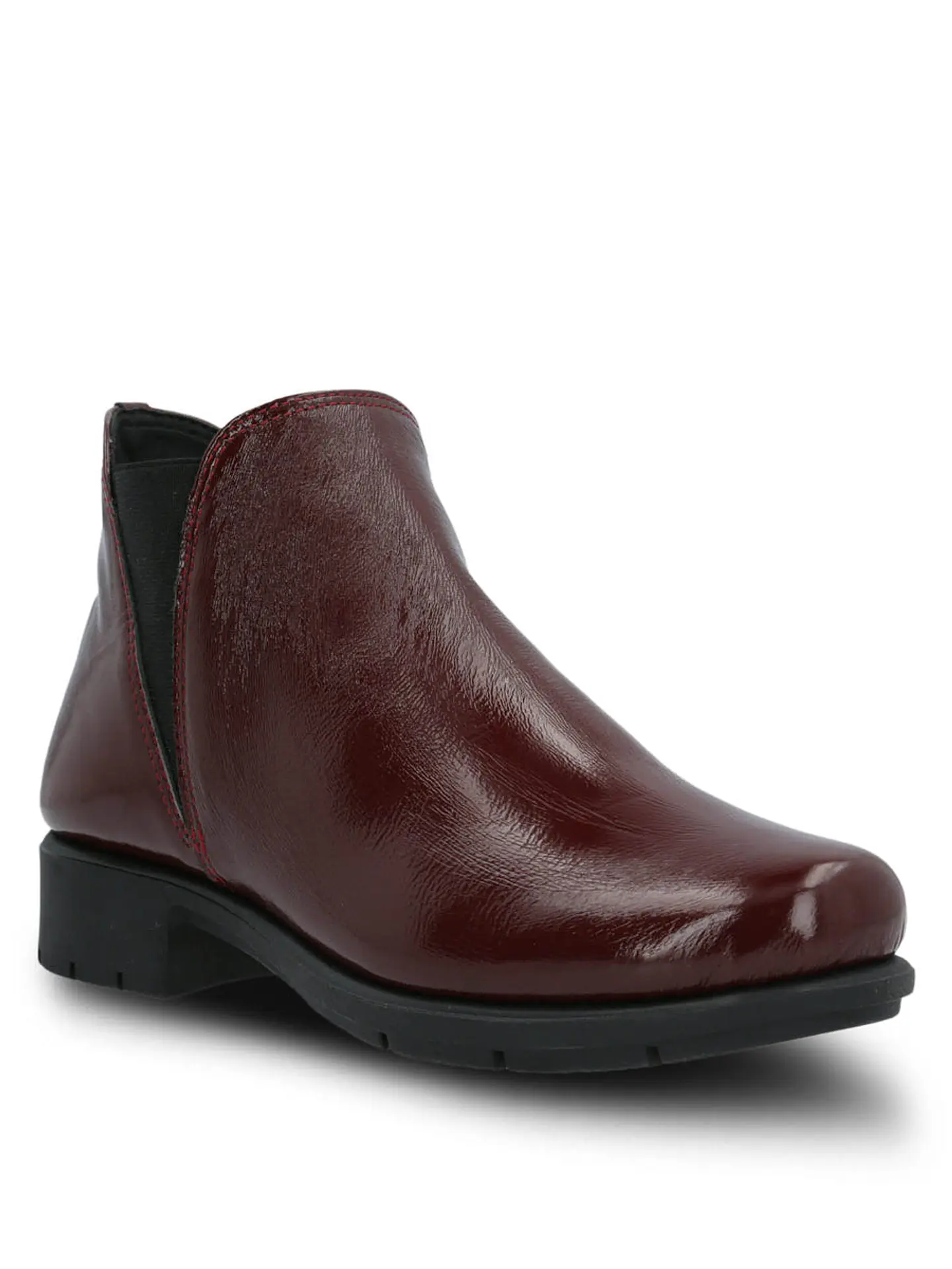 Botin Cuero Mujer Maverick Rojo 1