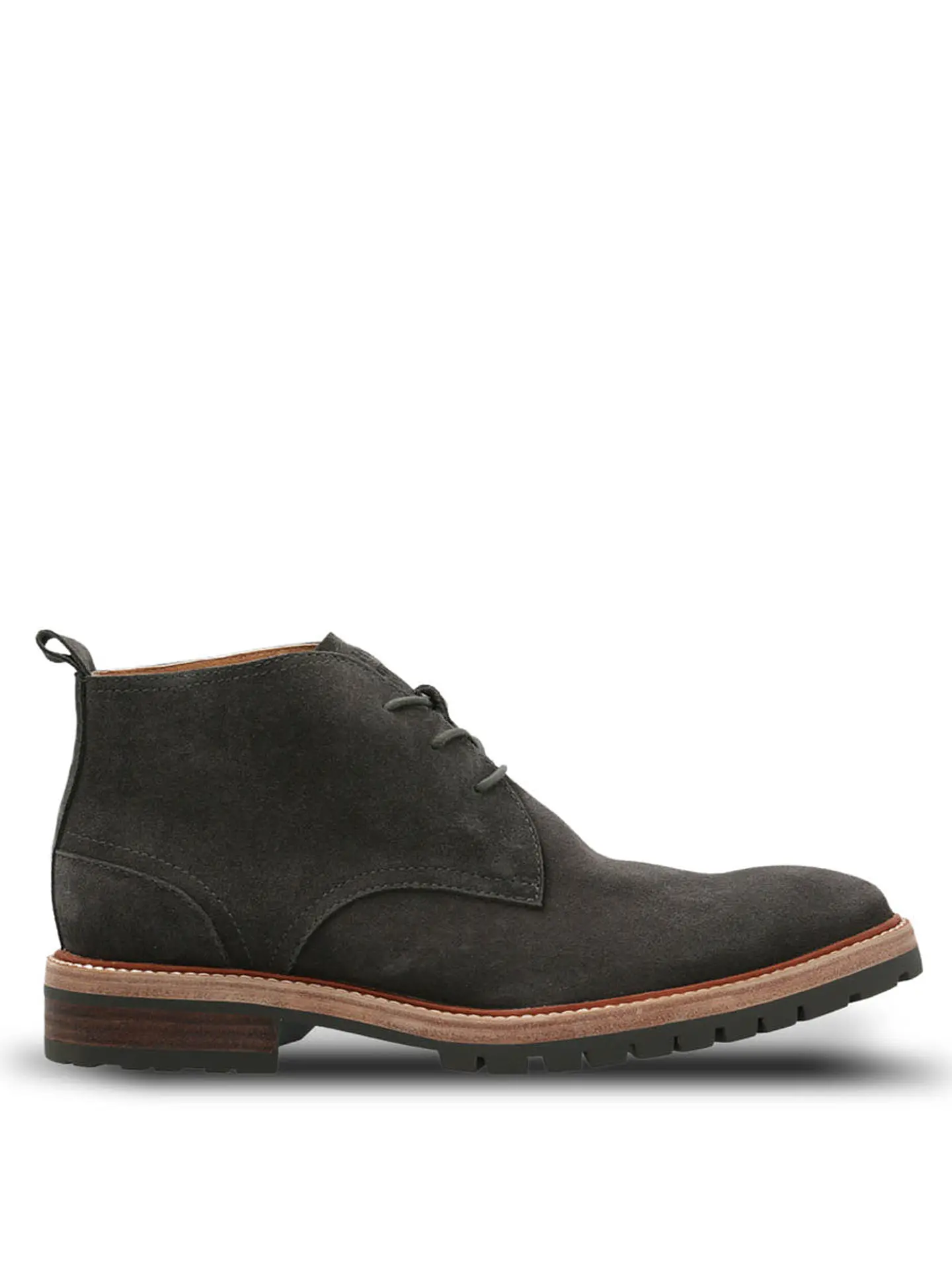 Botin Cuero Hombre Milvio Gris Oscuro 1