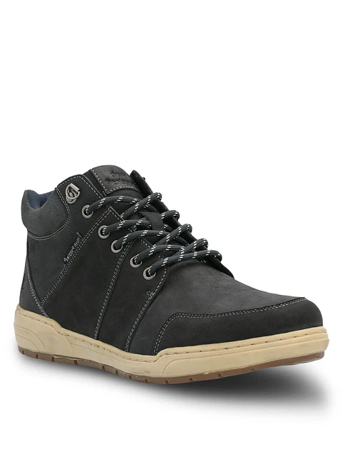 Botin Cuero Hombre Fiord Gris Oscuro