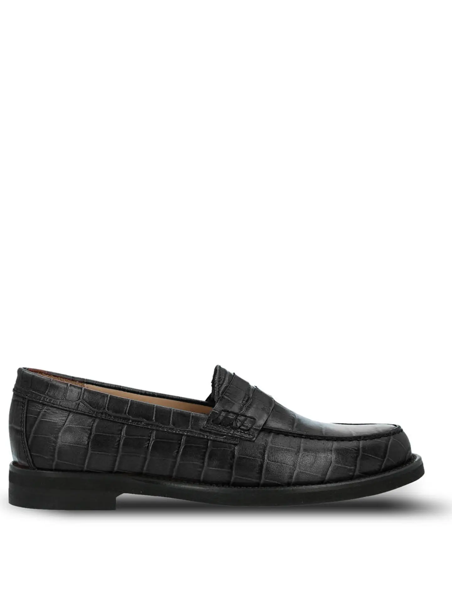 Mocasin Cuero Mujer Uma Negro 1