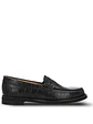 Mocasin Cuero Mujer Uma Negro - Miniatura 1