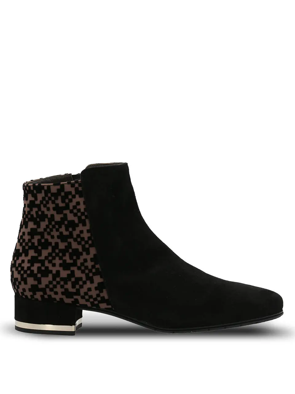 Botin Brunate Cuero Mujer Renata Negro 1