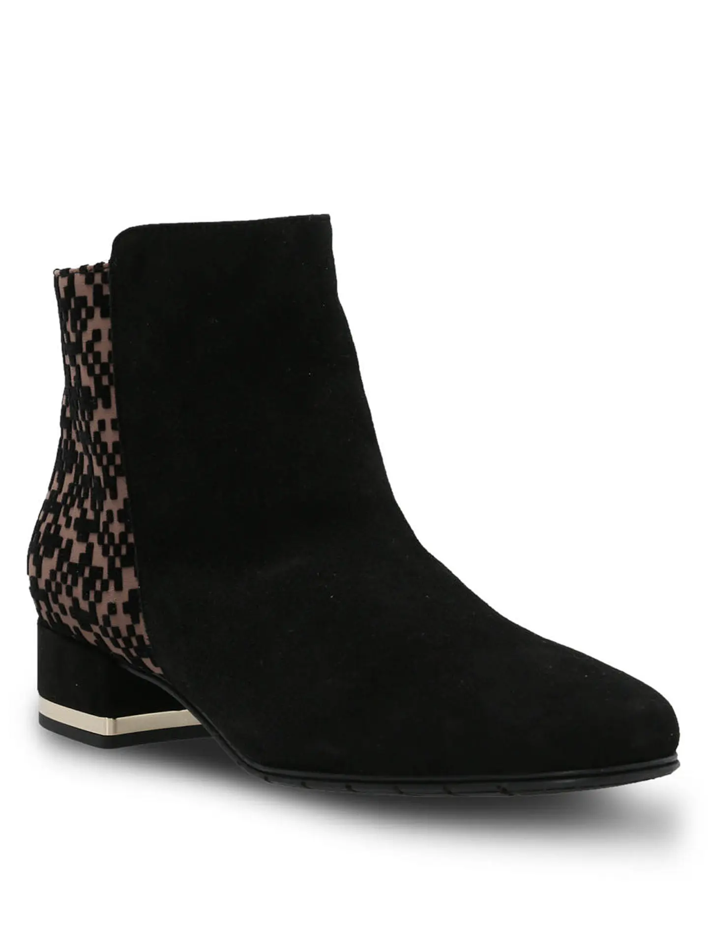 Botin Brunate Cuero Mujer Renata Negro 2