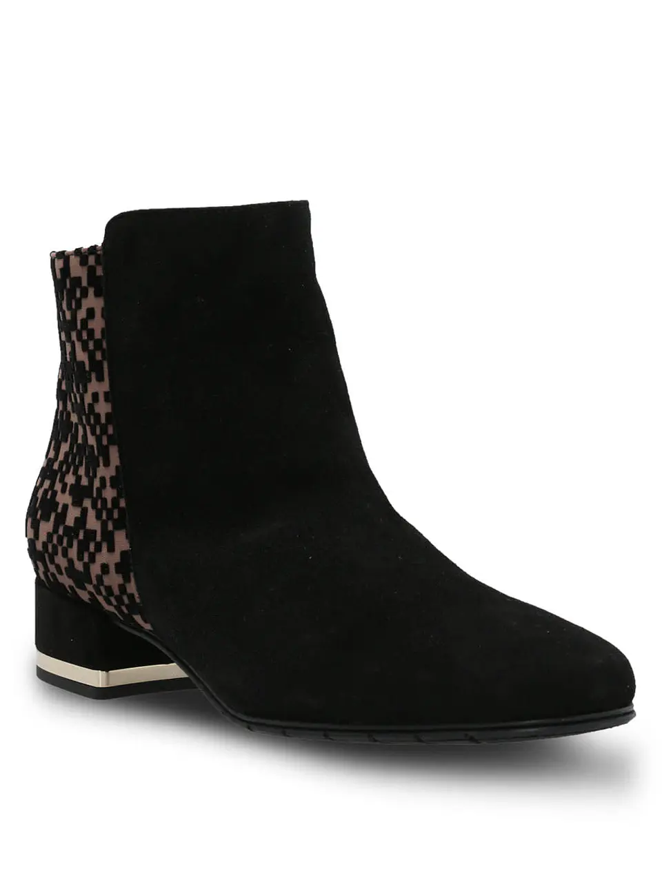 Botin Brunate Cuero Mujer Renata Negro 2