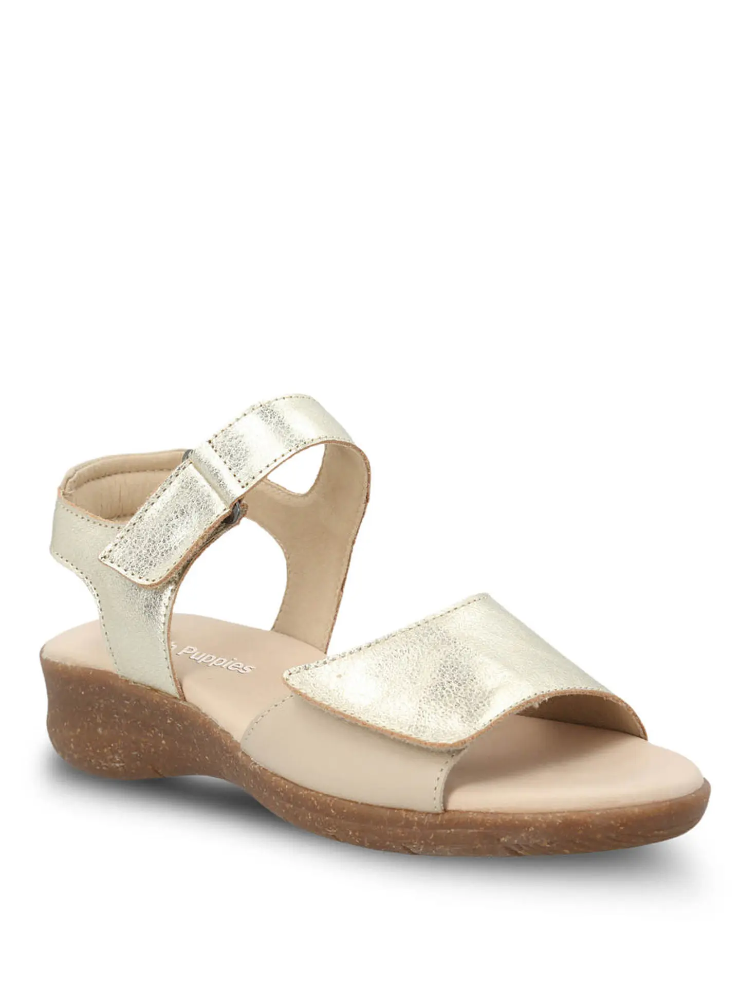 Sandalia Cuero Mujer Moon Light Metalizada 2