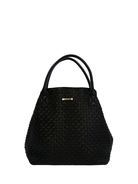 Cartera Ecocuero Mujer Bratt Tote Negro