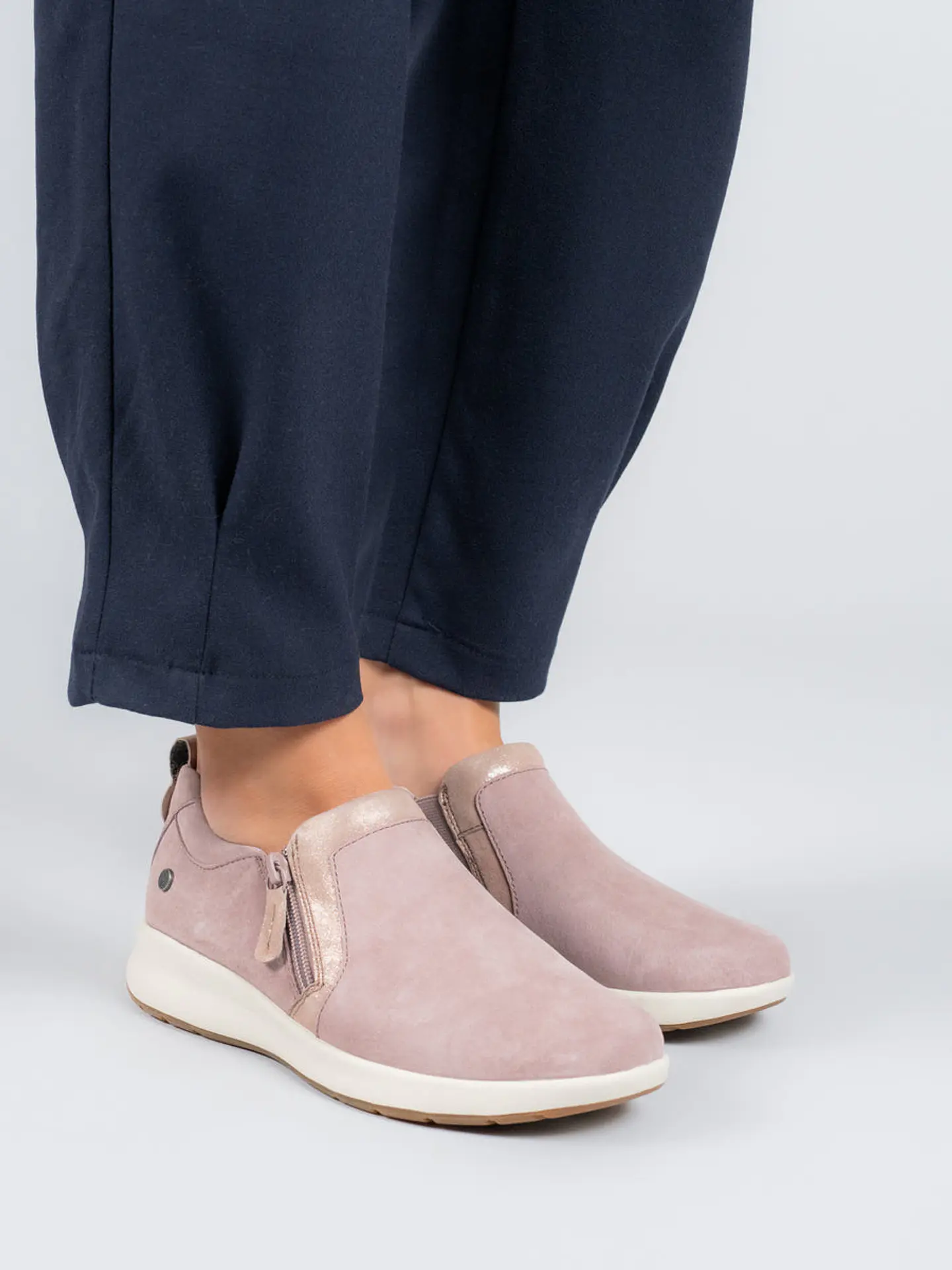 Zapato Cuero Mujer Spinal Rosado 2
