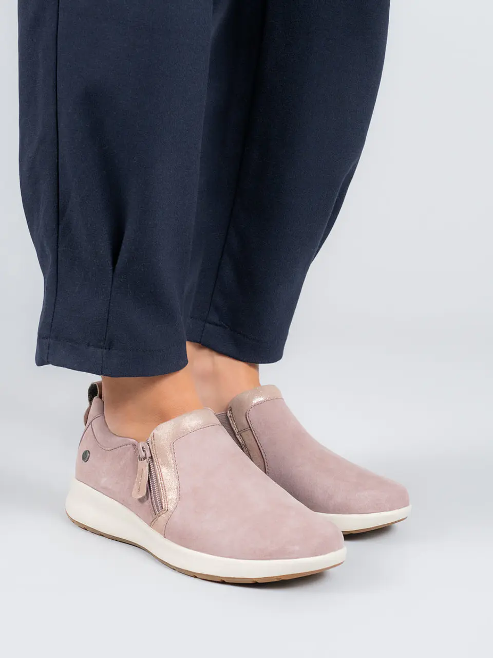 Zapato Cuero Mujer Spinal Rosado 2