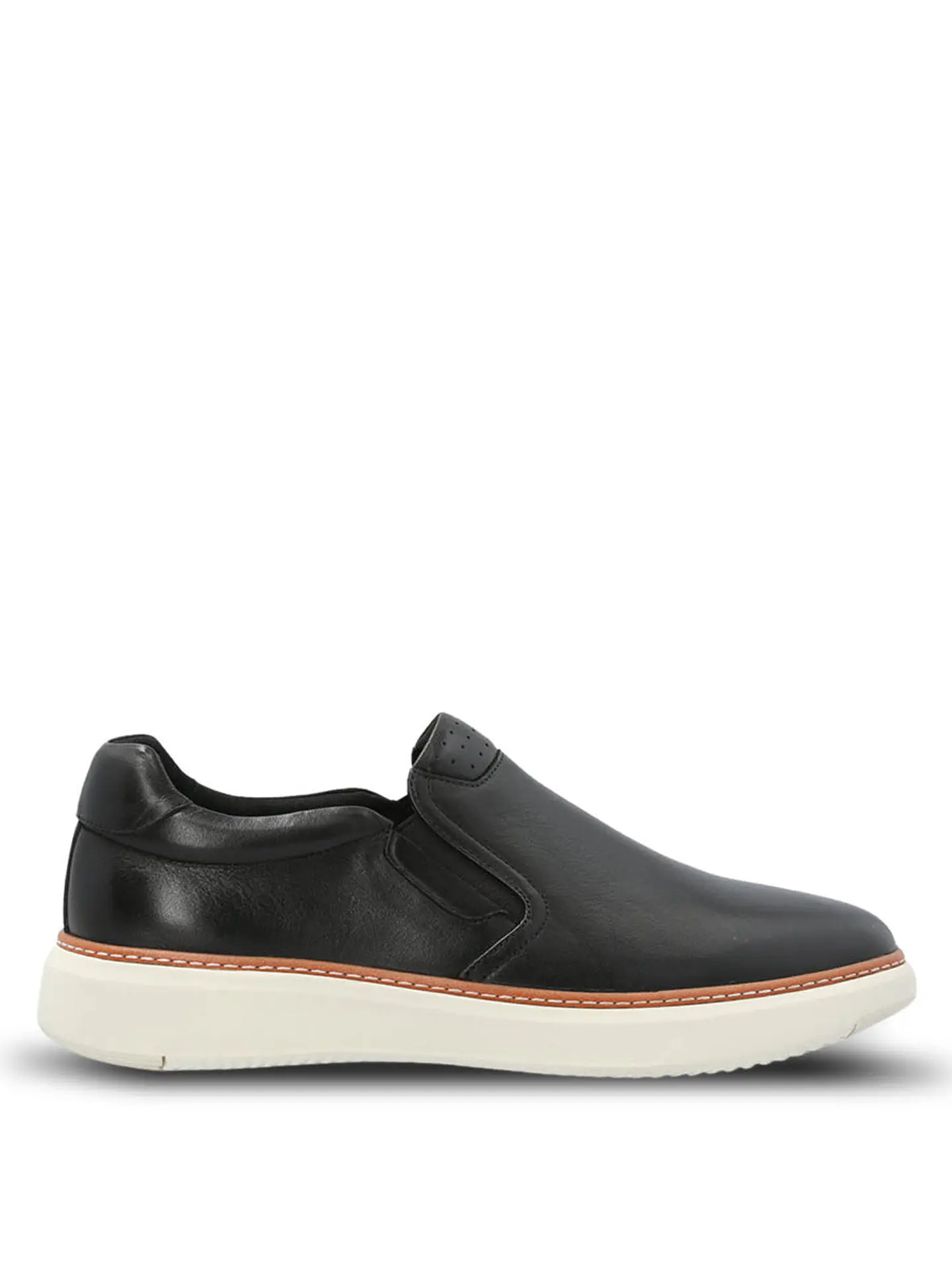 Slip On Cuero Hombre Lite G Negro 1