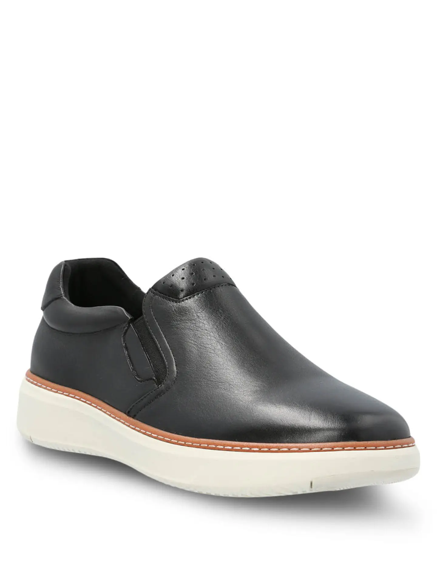 Slip On Cuero Hombre Lite G Negro 2
