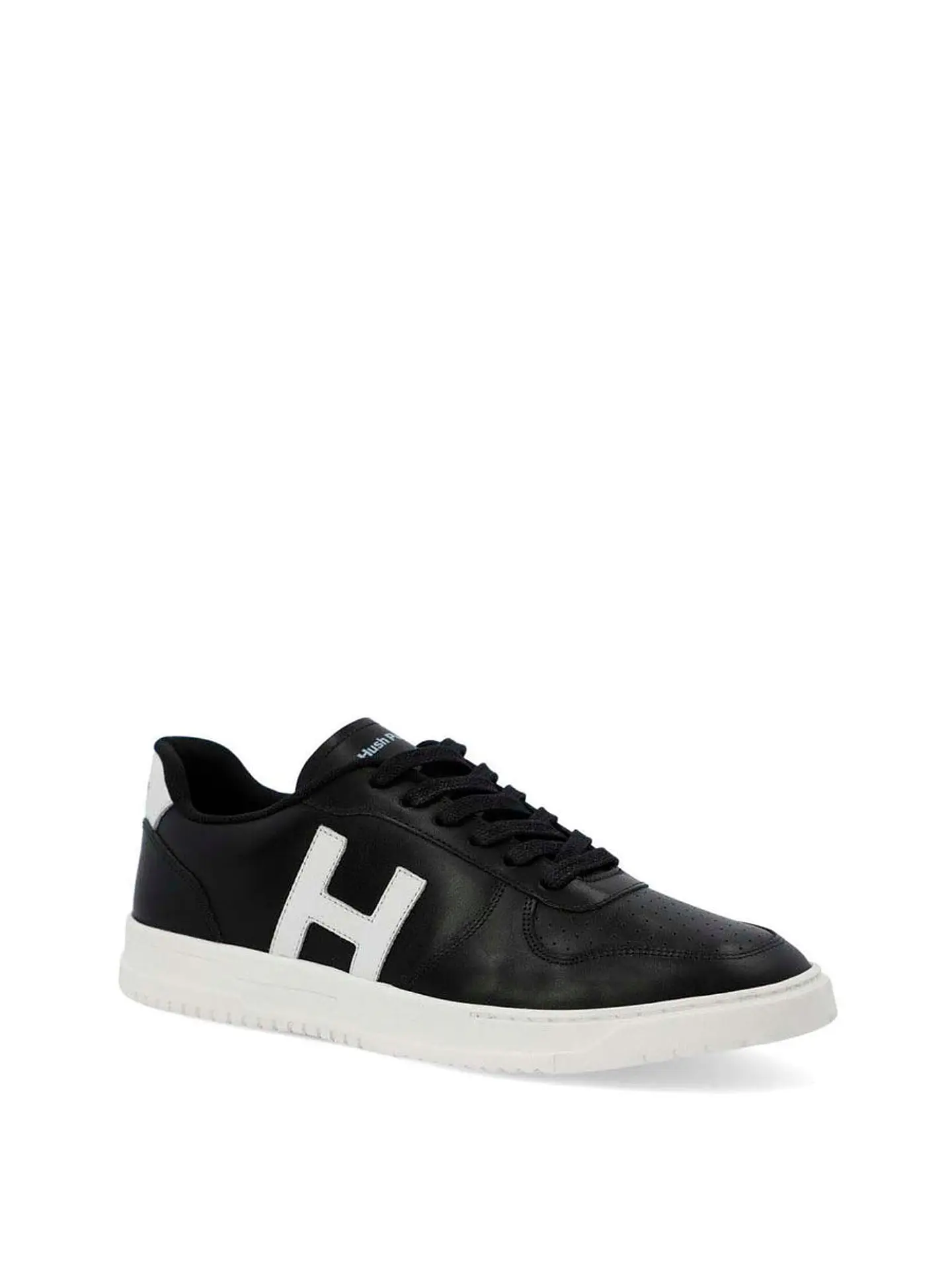Zapatilla Cuero Hombre Philippe Negra 2