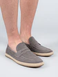 Mocasin Cuero Hombre Montella Gris - Miniatura 2