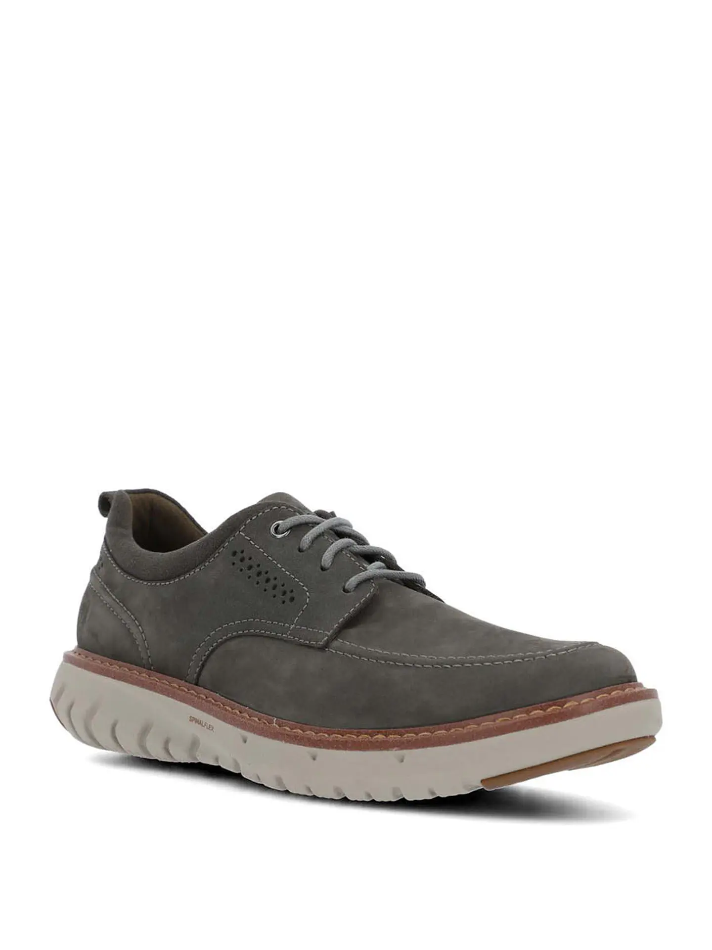 Zapato Cuero Hombre Smart Derby Gris 2