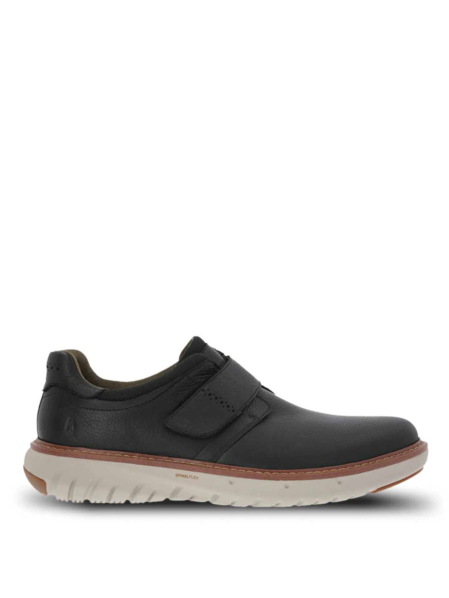 Zapato Cuero Hombre Smart Velcro Negro 1