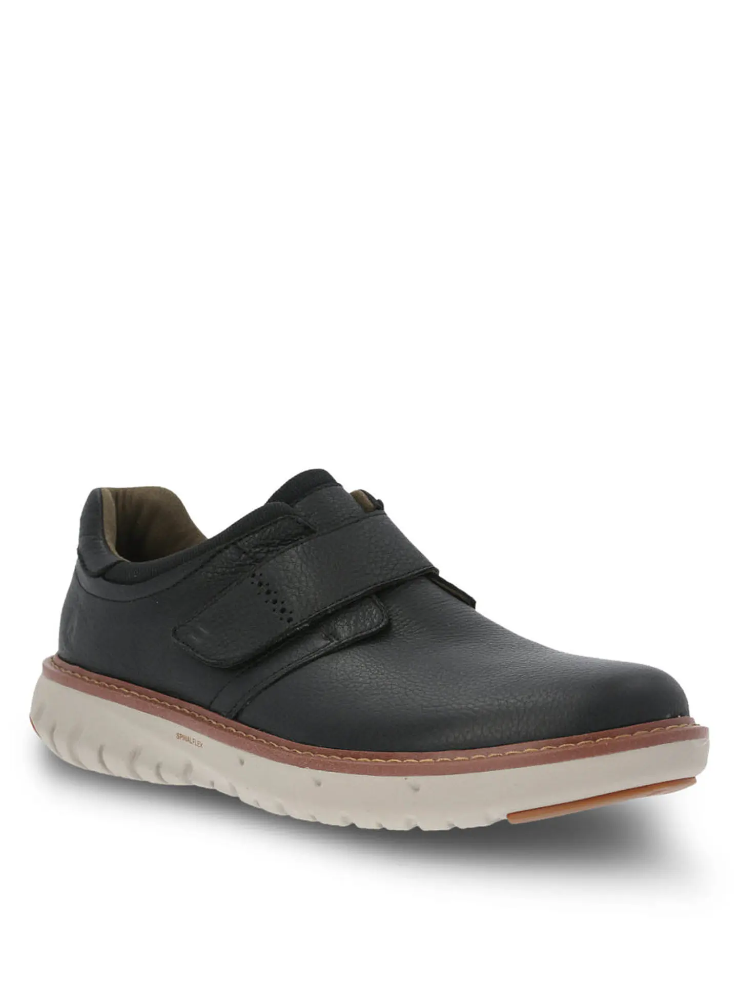 Zapato Cuero Hombre Smart Velcro Negro 2
