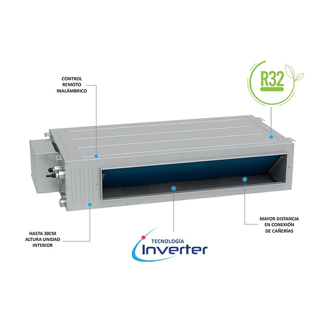 Aire acondicionado Split Ducto inverter