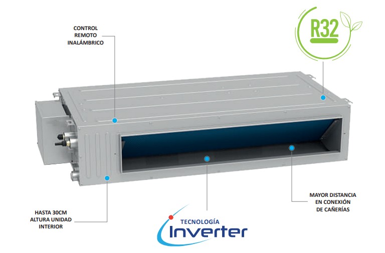 Aire acondicionado Split Ducto inverter