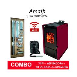 Estufa a Pellet Amalfi 6.3 KW