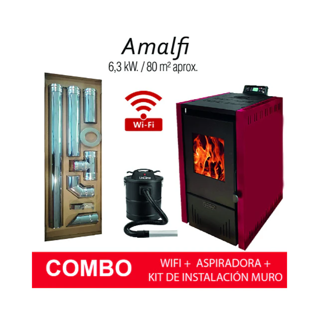 Estufa a Pellet Amalfi 6.3 KW