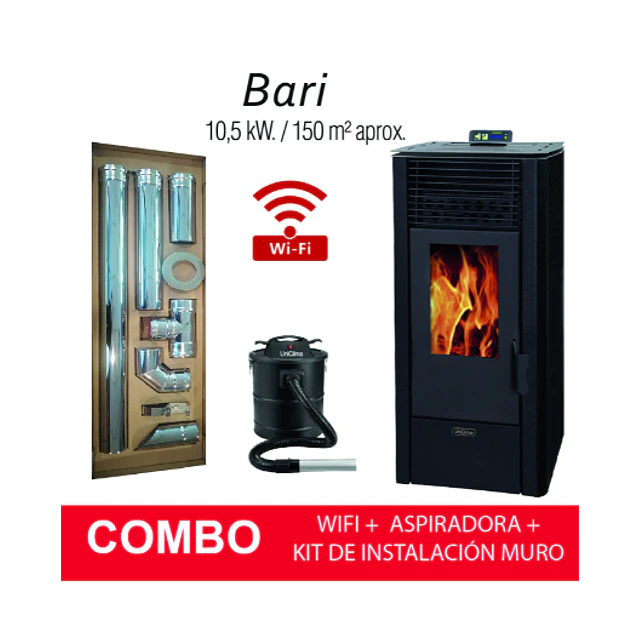 Estufa a Pellet Bari 10 kw
