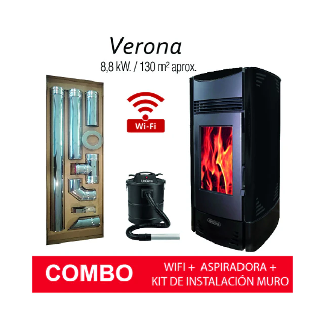 Estufa a Pellet Verona 8.8 KW