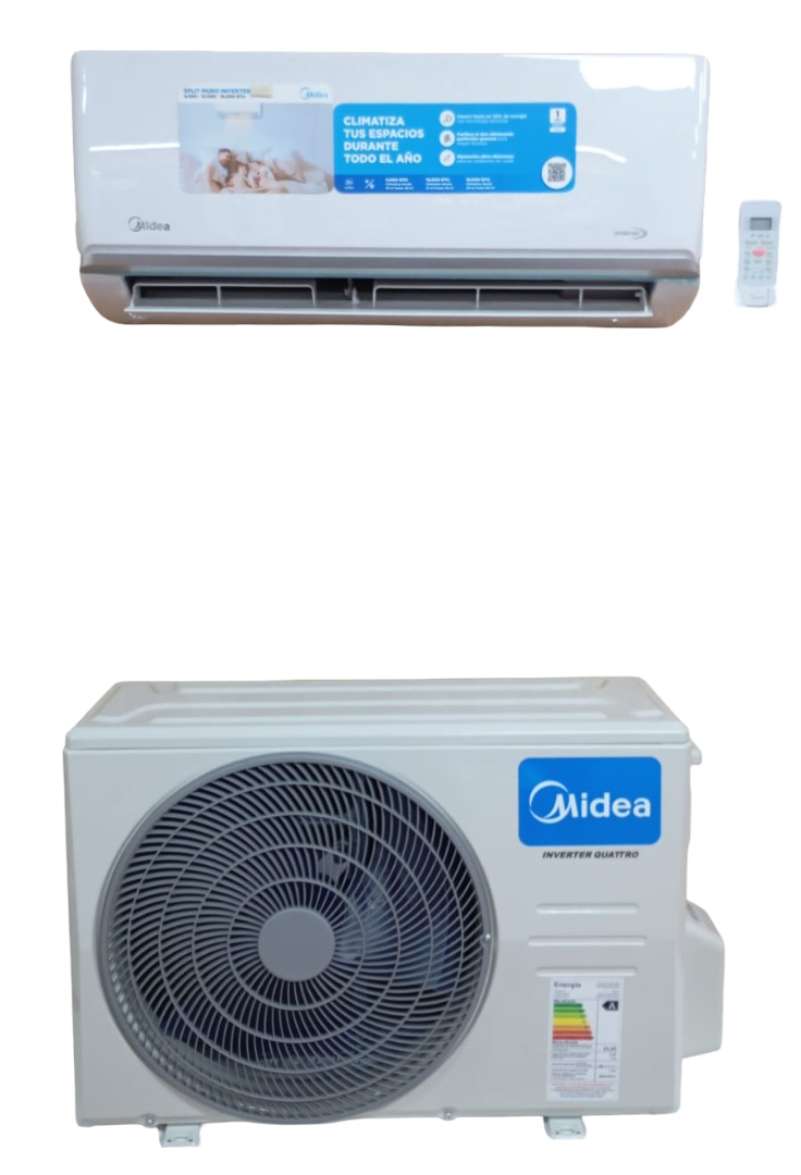 Aire Acondicionado Split Midea 12000 BTU Inverter WIFI ECOMASTER AI + Instalación Básica