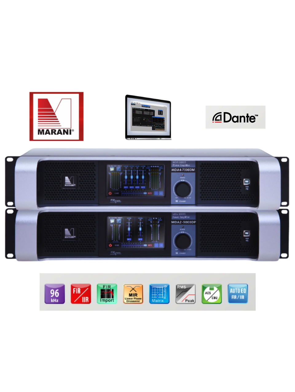 Amplificador de Audio Marani MDA4-10KDM 1