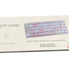 Teclado Mecánico 60% White Rebel Red Switch 