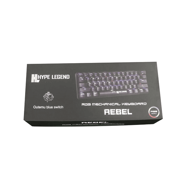 Teclado Mecánico 60% Black Rebel Brown Switch