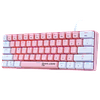 Teclado Mecánico 60% Rebel Shiro Pinku Red Switch 