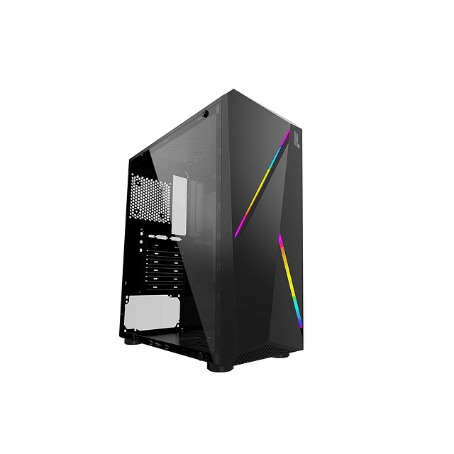 Gabinete Black Color Hype Legend + 2 FAN y Controlador