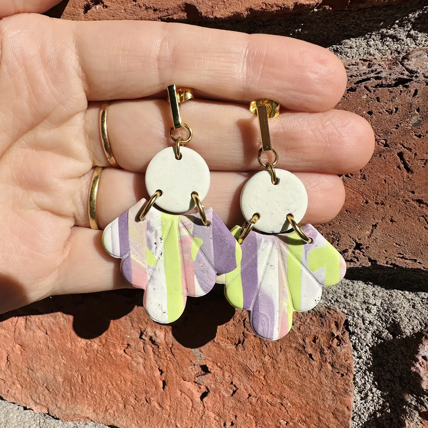Aritos Abanico Primavera 🌸 1