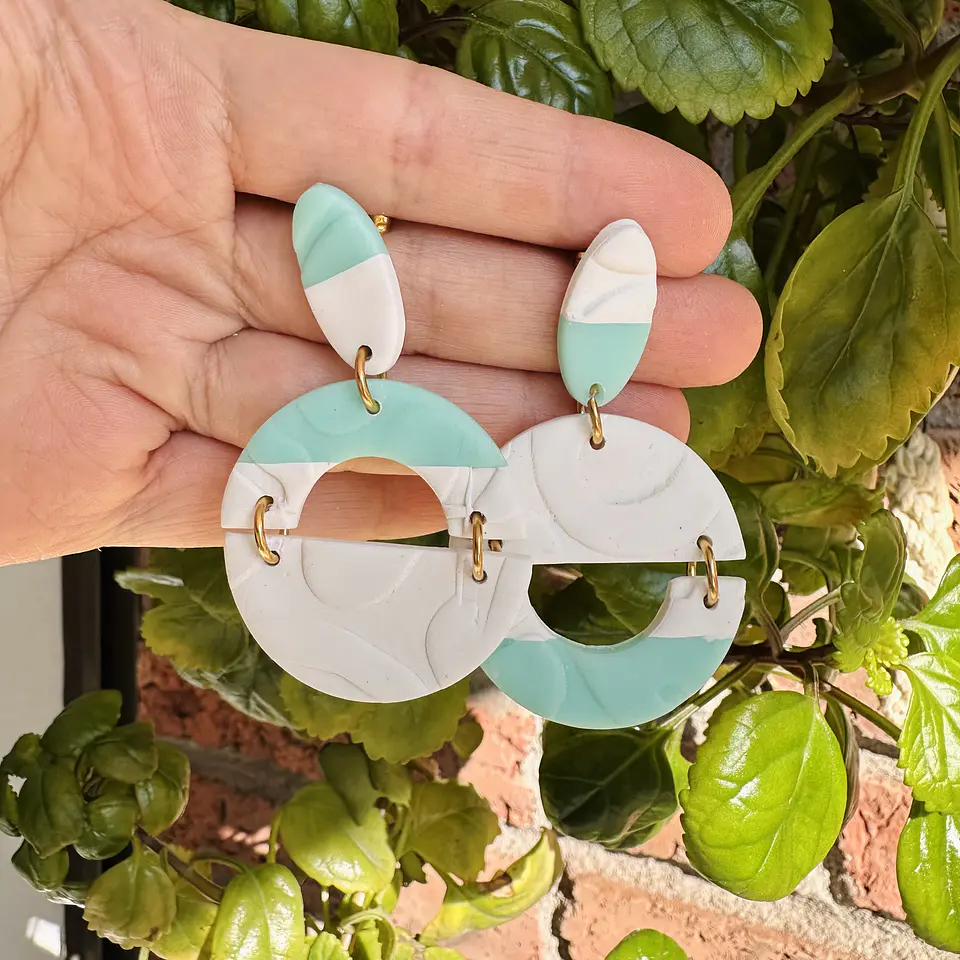Aretes Made in Lelita – Luna Mint 🩵 1