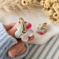 🌸 Aritos Flor Pastel 🍰 Reversible  - Miniatura 1